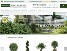 Tablet Screenshot of maxifleur-plantes-artificielles.fr